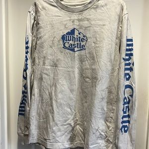 White castle theme long sleeve T-shirt